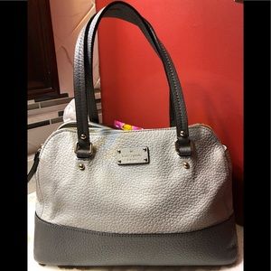Authentic Kate Spade Gray Leather Bag.